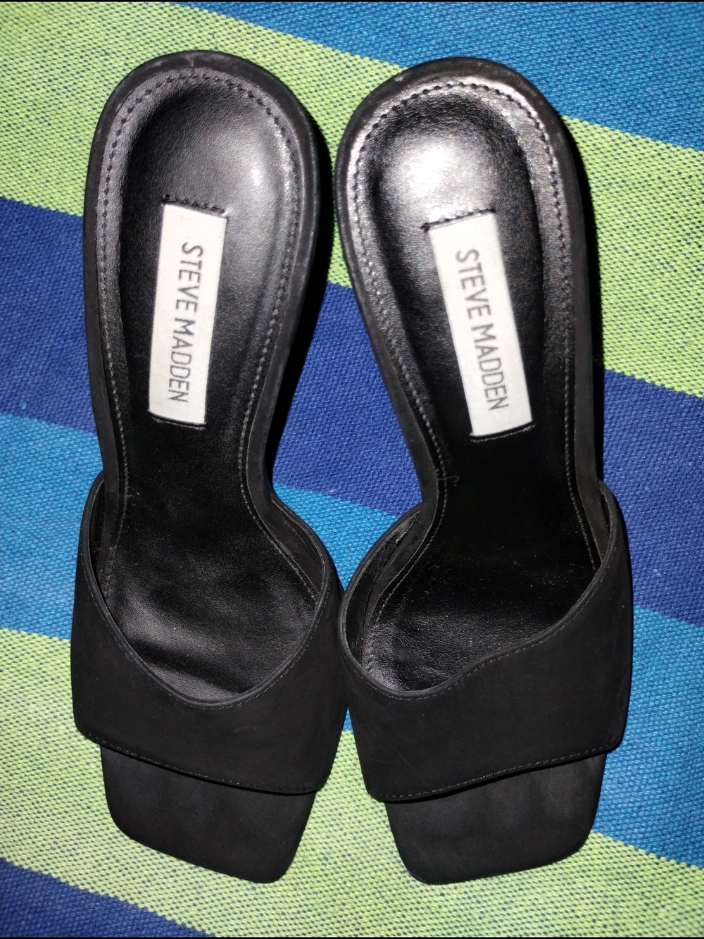 Steve Madden Women’s Black Slide Sandals